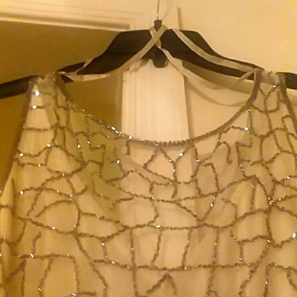 New with Tags J KARA - Hand Beaded - Sleeveless Formal Gown - Picture 5 of 8